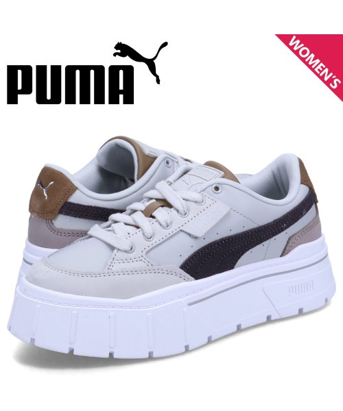 PUMA プーマ スニーカー メイズ スタック リュクス レディース 厚底 MAYZE STACK LUXE WNS グレー 389853－07