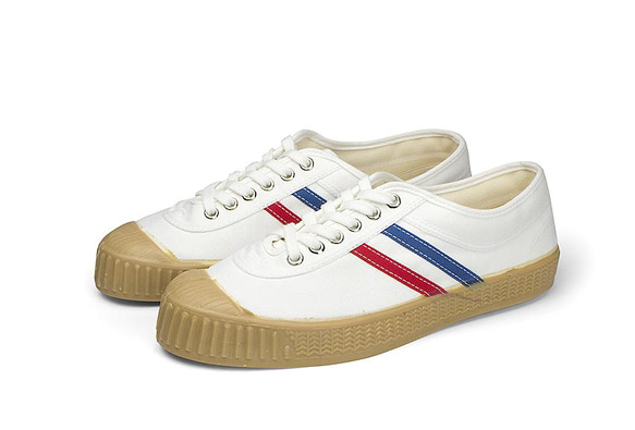 INN-STANT　CANVAS SHOES-NEO　#803 WHITE/RED-BLUE(GUM SOLE)