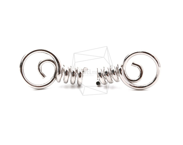 ERG-1063-R【2個入り】ワイヤースプリングピアス /Wire Spring Post Earring