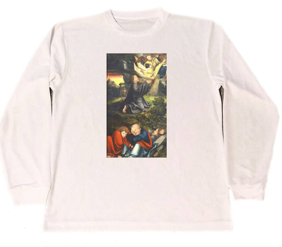 ルーカス・クラナッハ　ドライ　Tシャツ　名画　絵画　アート　グッズ　クラナハ　ゲツセマネの祈り　クラーナハ　　ロング　ロ