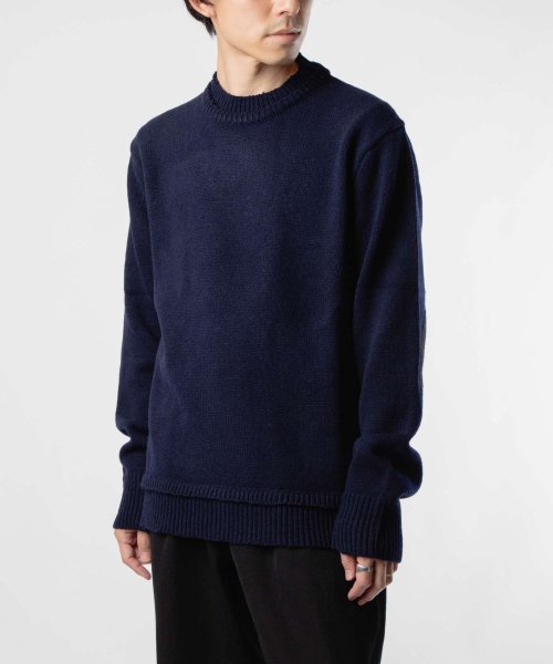 メゾン マルジェラ MAISON MARGIELA SI1GP0001 S18064 ニット SWEATER メンズ トップス 長袖 エルボーパッチ セーター