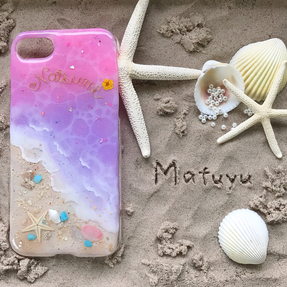 ヴィーナスベルト♦︎Private Beach♦︎ スマホケース　海スマホ　海レジン　iPhone15 Android