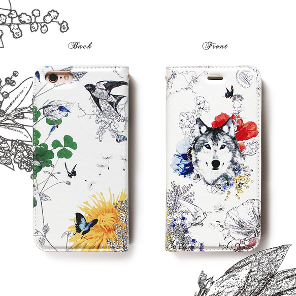 手帳型ケース イケメン狼くん Aくんver SS Collection スマホケース iPhoneケース 15〜