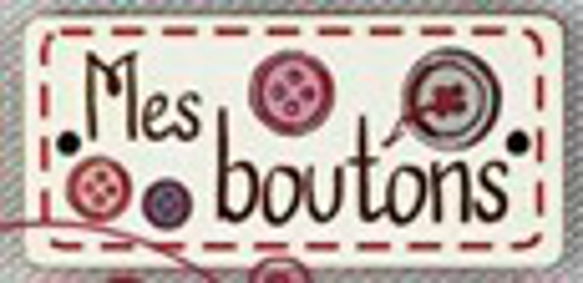 『木製ボタン　アトリエ ボヌール ドゥ ジュール【 Mes boutons(私のボタン】②』～２個セット～