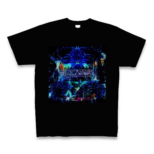 有効的異常症候群脳神経陸◆アート◆文字◆ロゴ◆ヘビーウェイト◆半袖◆Tシャツ◆ブラック◆各サイズ選択可