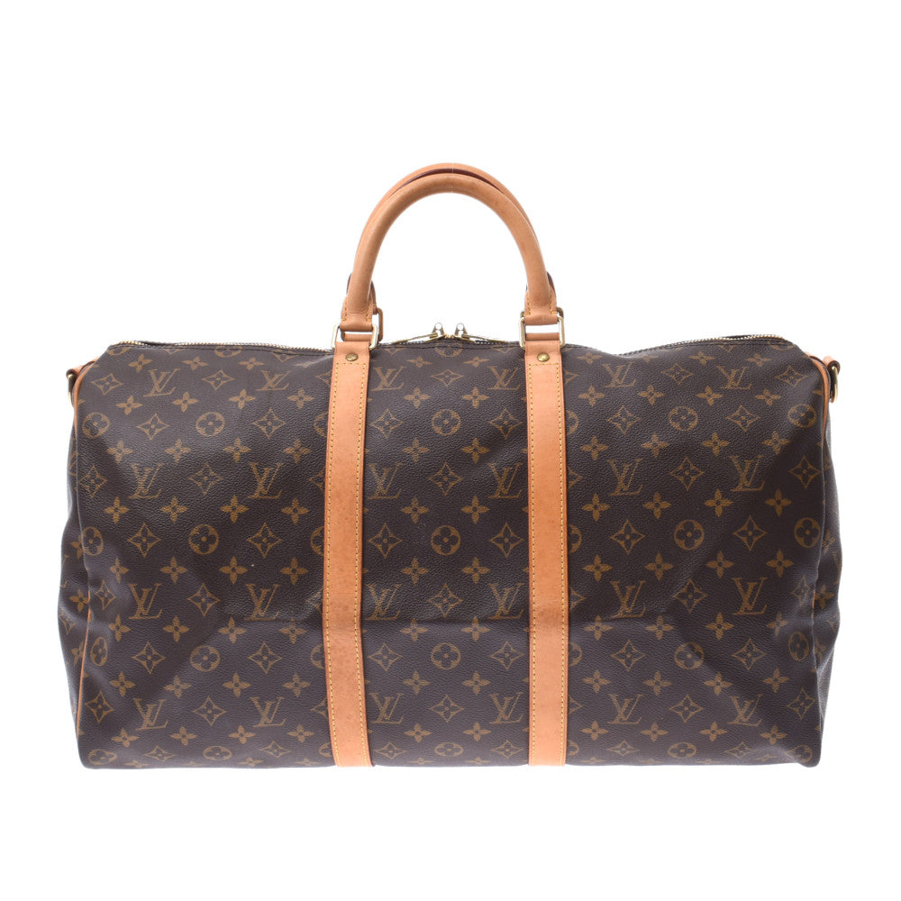 LOUIS VUITTON ルイヴィトン モノグラム キーポルバンドリエール50 ブラウン M41416  ユニセックス モノグラムキャンバス ボストンバッグ Bランク 中古 