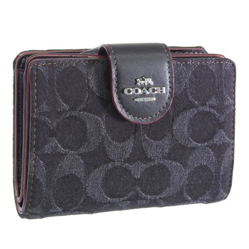 COACH コーチ MEDIUM CORNER ZIP WALLET ミディアム コーナー ジップ ウォレット シグネチャー 二つ折り 財布