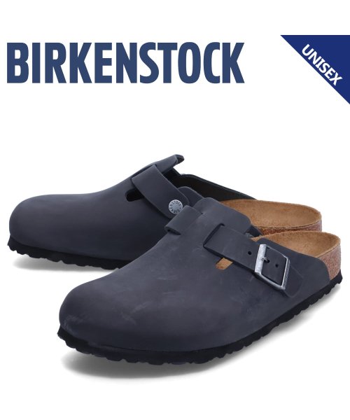 ビルケンシュトック BIRKENSTOCK ボストン サンダル メンズ レディース オイルドレザー 細幅 普通幅 BOSTON ブラック 黒