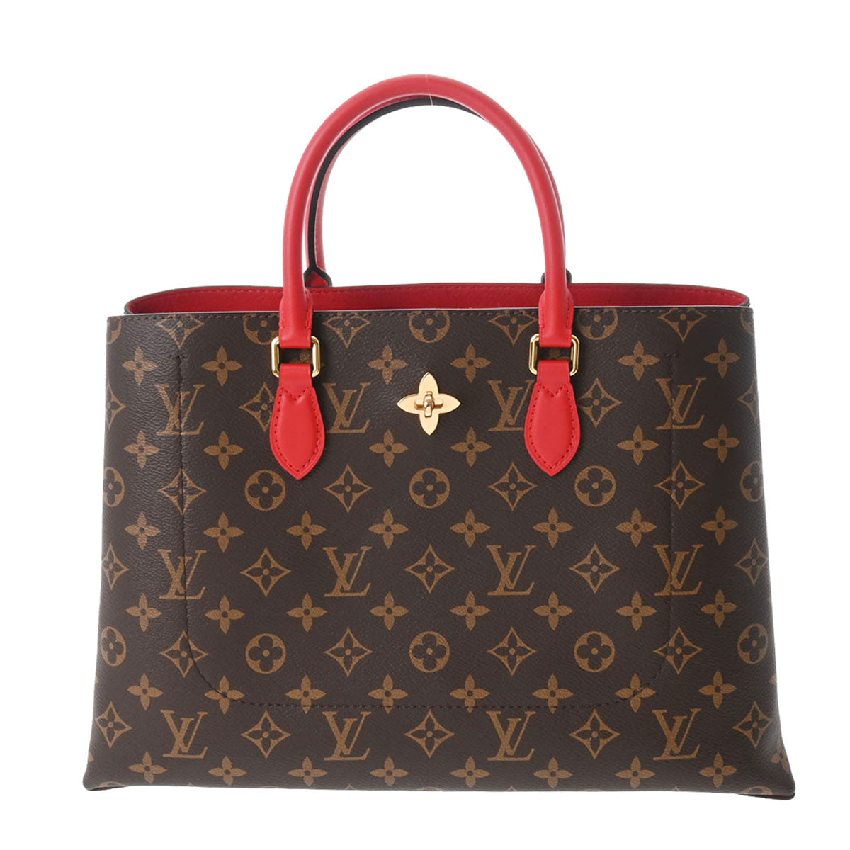 LOUIS VUITTON ルイヴィトン モノグラム フラワージップトート PM コクリコ M43553 レディース モノグラムキャンバス 2WAYバッグ 未使用 