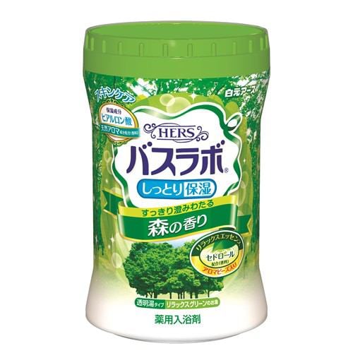 白元アース HERSバスラボボトル 森の香り 600g グリーン