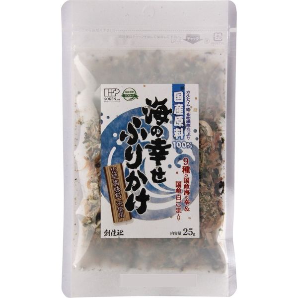 創健社 国産原料１００％　海の幸せふりかけ　25g 120544　1セット（25g×25）（直送品）