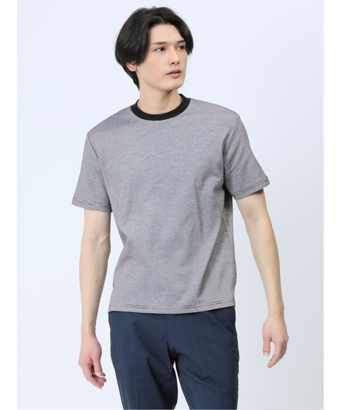 エムエフエディトリアル/【DRESS T－SHIRT】綿ストレッチ クルーネック半袖Tシャツ メン･･･