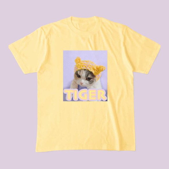 【送料無料】くじら座のみら / Mira Tiger Tshirt / 猫グッズ