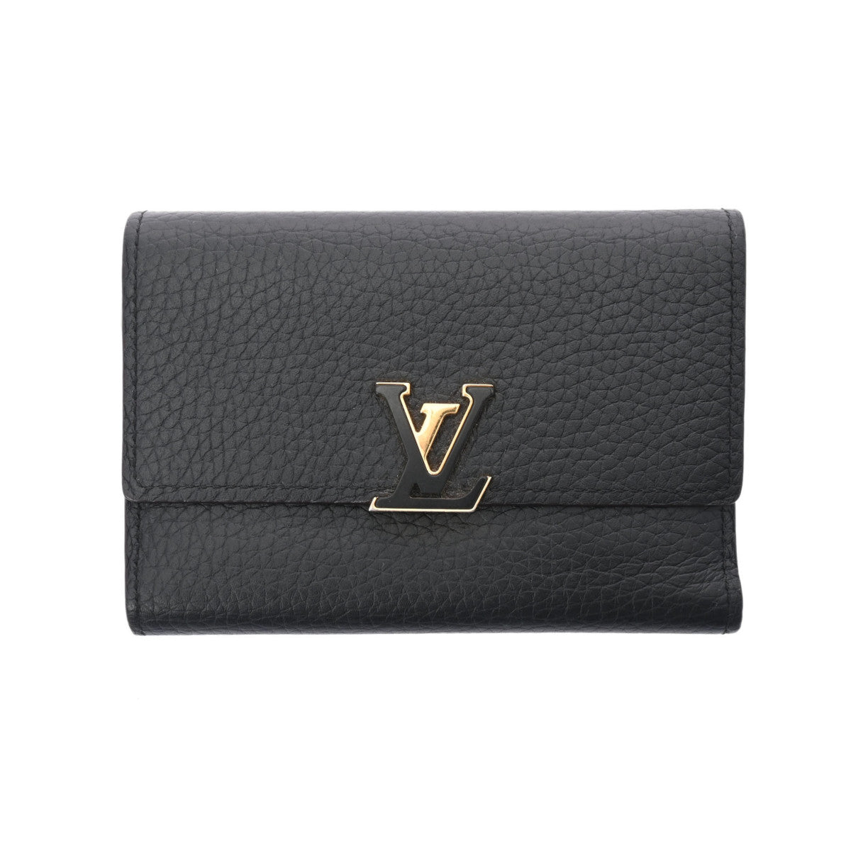 LOUIS VUITTON ルイヴィトン ポルトフォイユ カプシーヌ コンパクト ノワール/ホットピンク M62157 レディース トリヨンレザー 三つ折り財布 ABランク 中古 