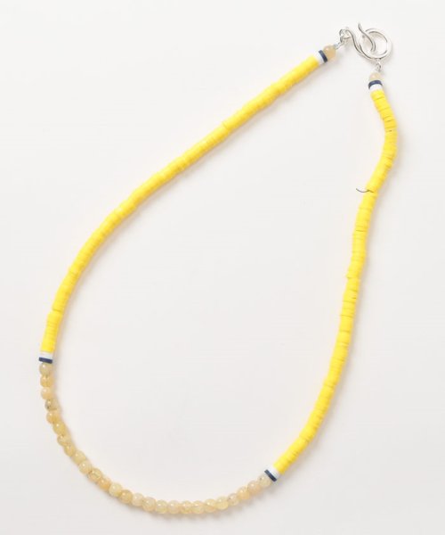 Disk Beads Necklace(Yellow)