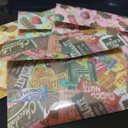 【送料込み】洋菓子スイーツ柄oppポーチ風袋　小袋　素敵便おすそ分けファイルなどに