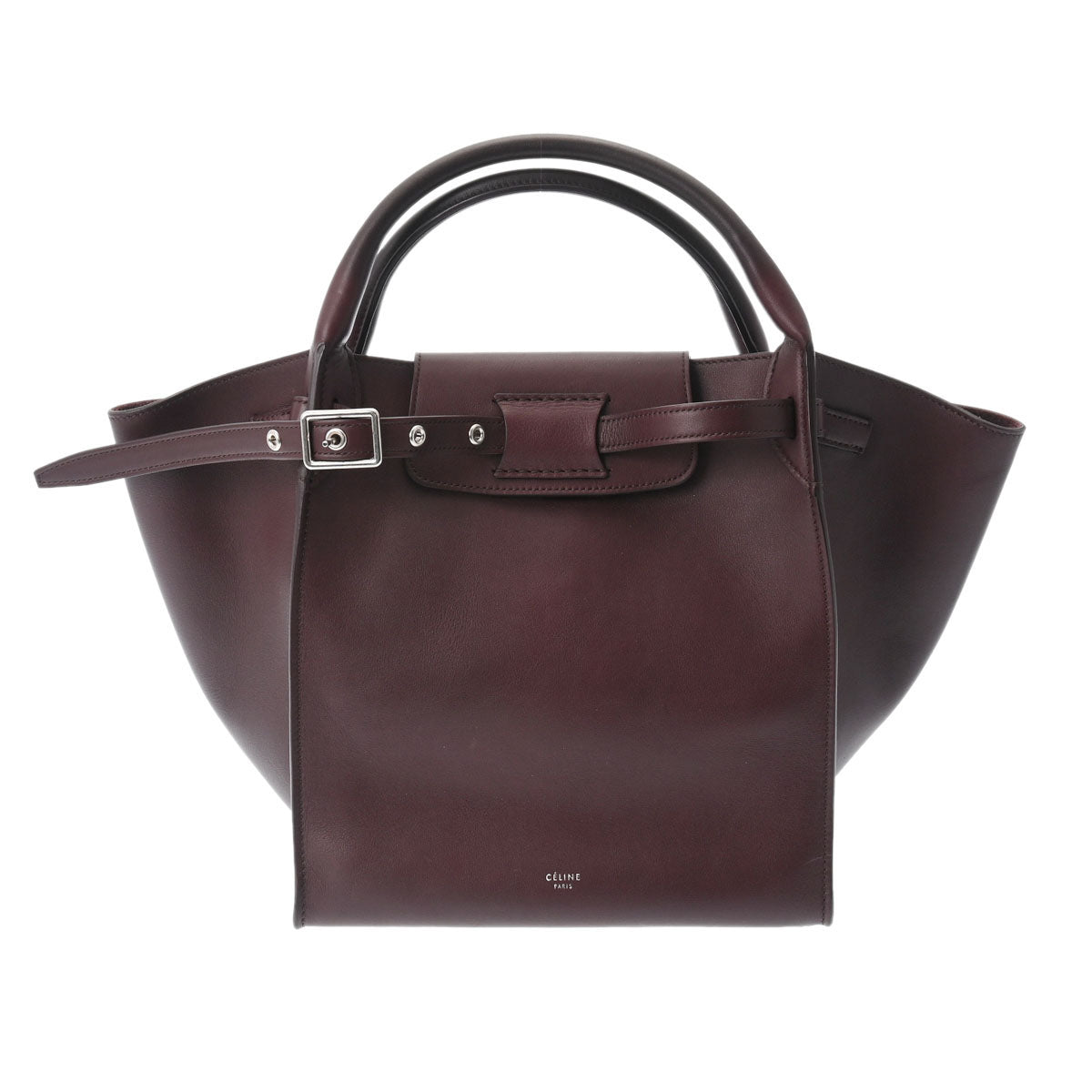 CELINE セリーヌ ビッグバッグ スモール 2WAY エンジ シルバー金具 183313 レディース カーフ ハンドバッグ Aランク 中古 