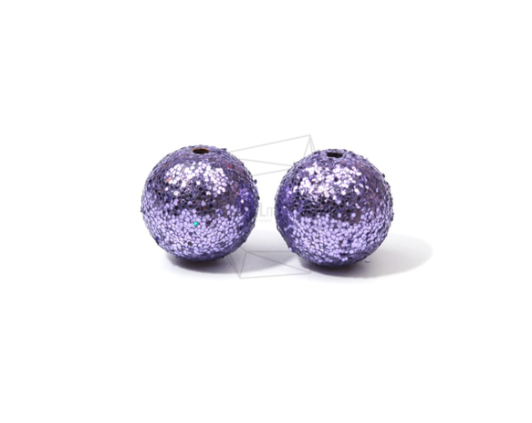 BSC-478-G【4個入り】スパンコールボールビーズ, Sequins Ball Beads /14mm