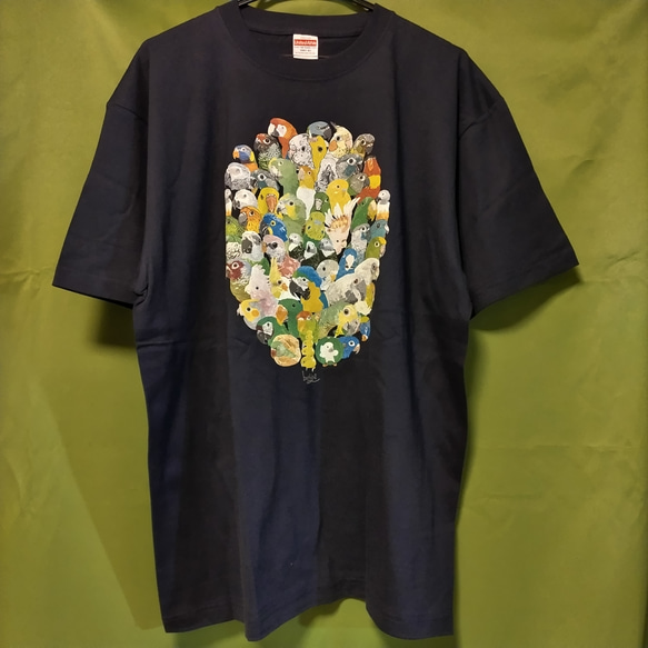 【メンズＸＬ】おもしろかわいいTシャツ各種（インコ）#セキセイインコ #ワカケホンセイインコ #ヨウム