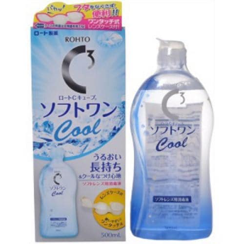 ロート製薬 ロートCキューブ ソフトワンクールa ソフトレンズ用洗浄液 500ml 【医薬部外品】