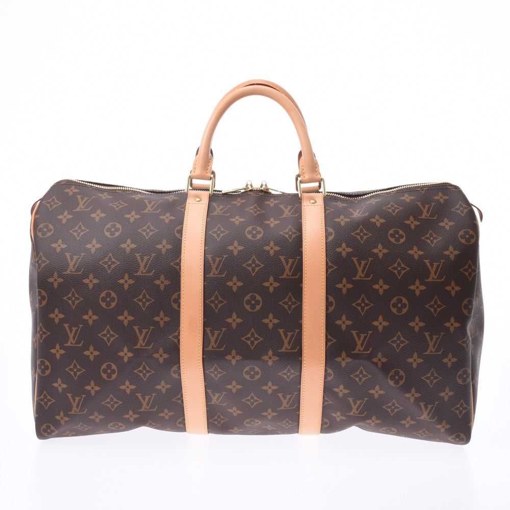 LOUIS VUITTON ルイヴィトン モノグラム キーポル50 ブラウン M41426 ユニセックス モノグラムキャンバス ボストンバッグ Aランク 中古 