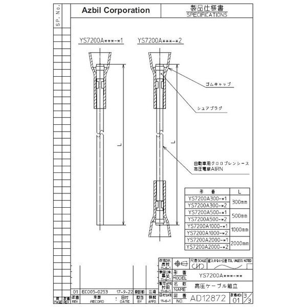 アズビル 制御機器 YS7200A2000ーT1 YS7200A2000-T1 1個（直送品）