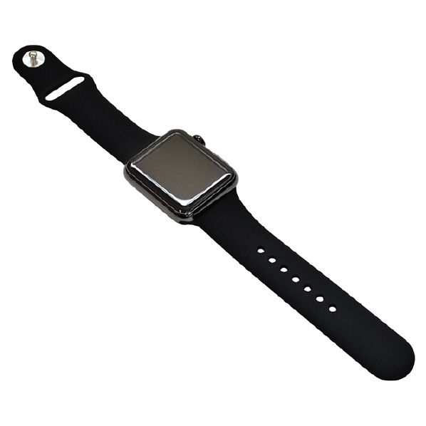 ラスタバナナ Apple Watch 38/40mm用シリコンベルト スタンダード ブラック RBLAW4001BK