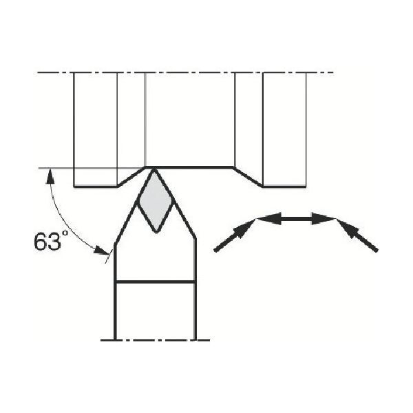 京セラ（KYOCERA） 京セラ 外径・倣い加工用ホルダ SPKセラミック CDNN CDNNN2525M15-IK7 544-4128（直送品）