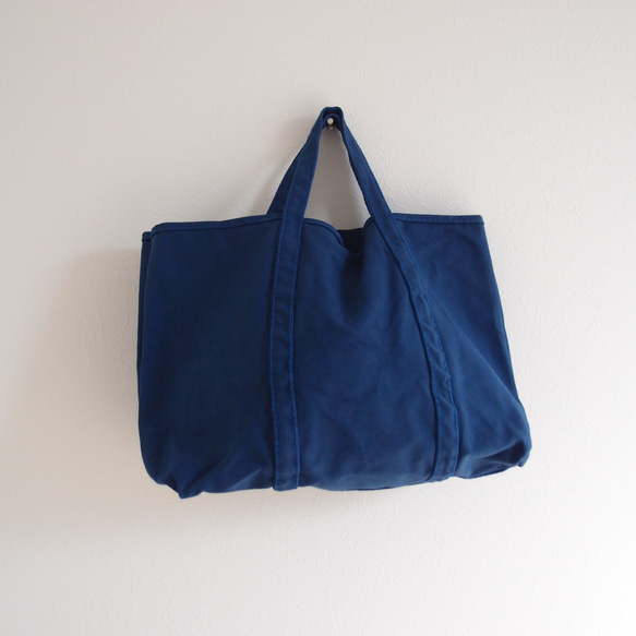 BASIC TOTE BAG 帆布トート  Msize bluedur