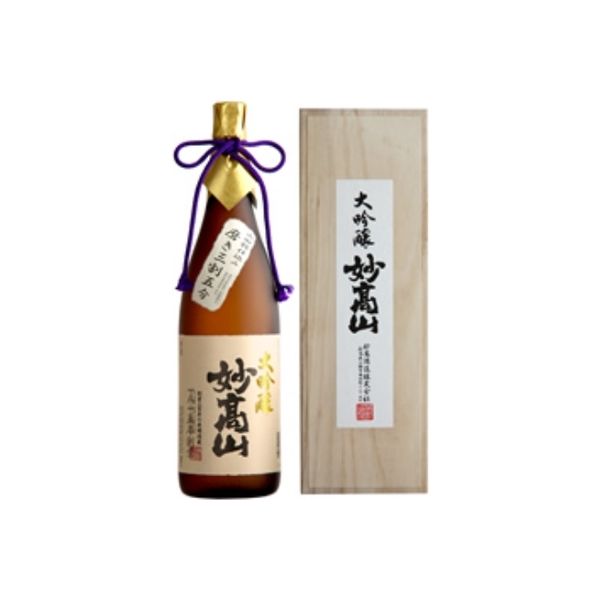 妙高酒造 妙高山　大吟醸　三割五分(桐箱入)　1.8L×1 7064913 1箱(1入)（直送品）