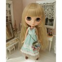 ネオブライス ウィッグ 姫バングソバージュシャンパンゴールド 10インチ/ドール Blythe