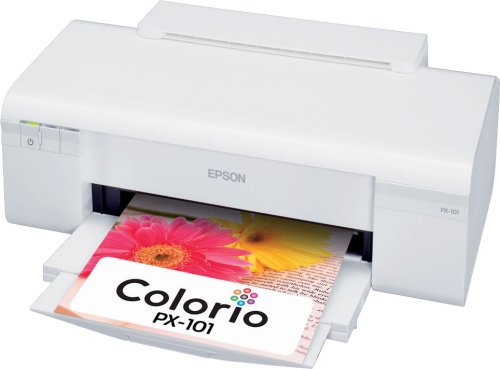 EPSON Colorio インクジェットプリンター PX-101 4色顔料インク【中古品】