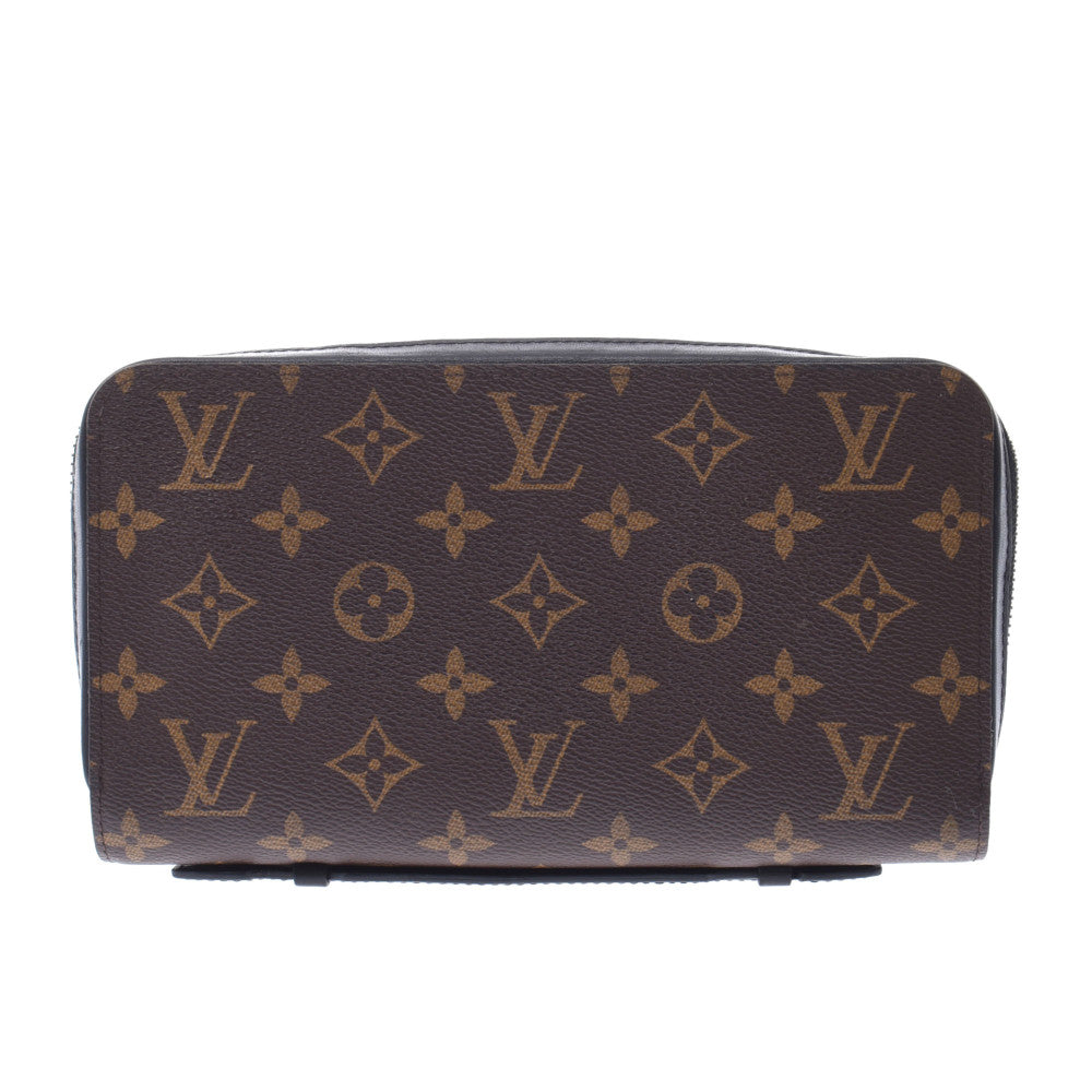 LOUIS VUITTON ルイヴィトン マカサー ジッピーXL  ブラウン M61506 メンズ モノグラムマカサー 長財布 Bランク 中古 