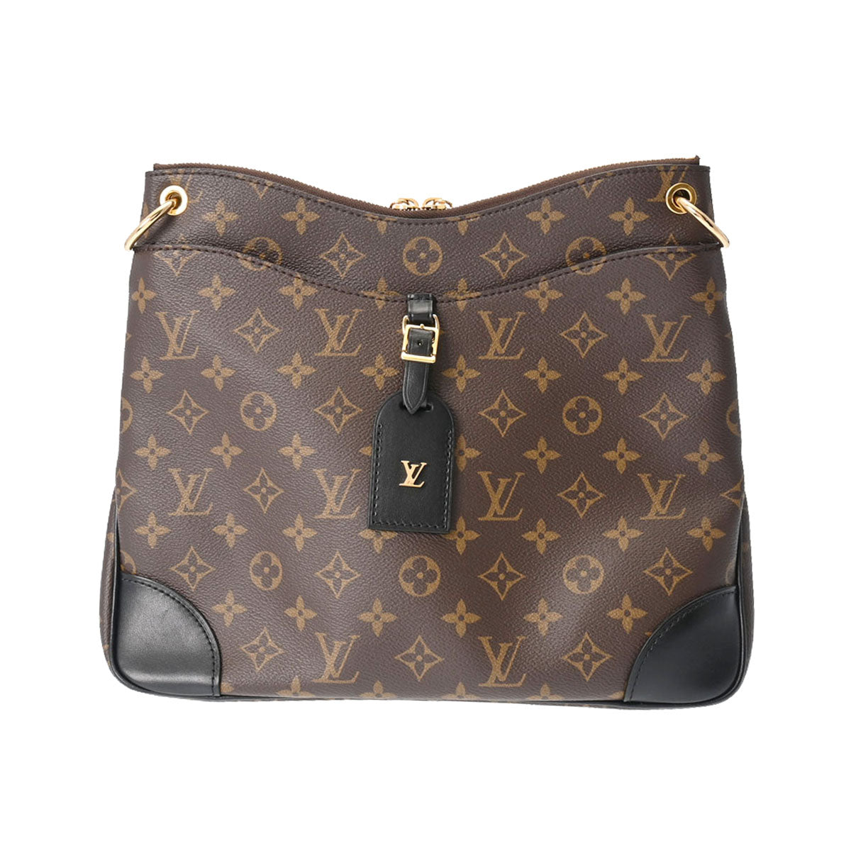 LOUIS VUITTON ルイヴィトン モノグラム オデオンNM MM ブラウン/黒 M45352 レディース モノグラムキャンバス ショルダーバッグ Aランク 中古 