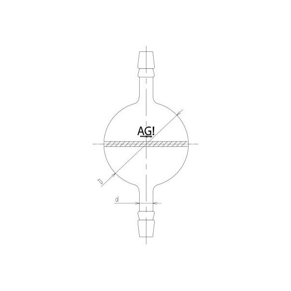 旭製作所 ガラスろ過器 球形 3928-7G/2 1個 63-2588-76（直送品）