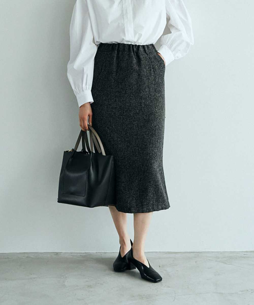 マージュール/KASURI TWEED NARROW SKIRT