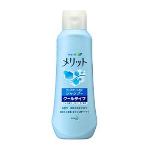 花王 メリット リンスのいらないシャンプー クールタイプ リフレッシュミントの香り［レギュラー］200ml