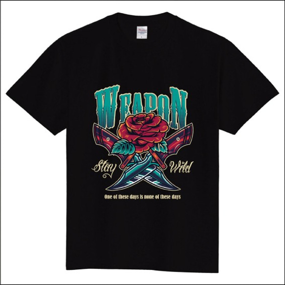 Tシャツ メンズ レディース ブラック 120 130 140 150 160 S M L XL XXL XXXL バラ