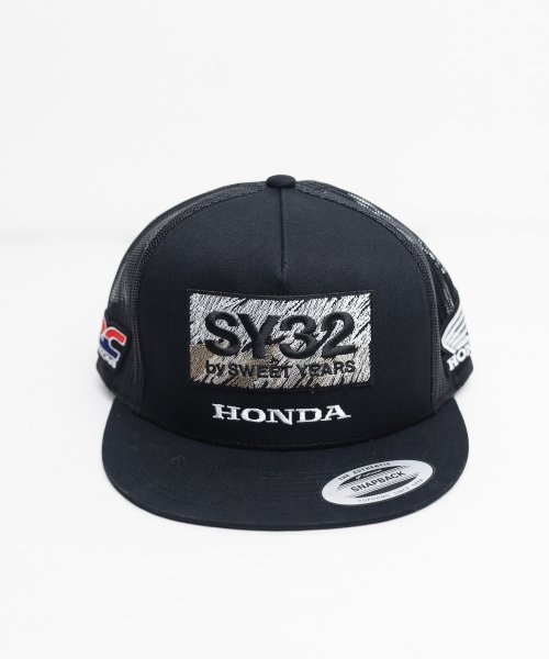 【73】【A120－014】【SY32 by SWEET YEARS x HONDA】TRUCKER MESH CAP