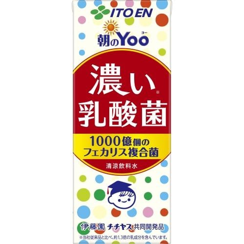 伊藤園 紙朝のYoo濃い乳酸菌 200ml ×12本【セット販売】