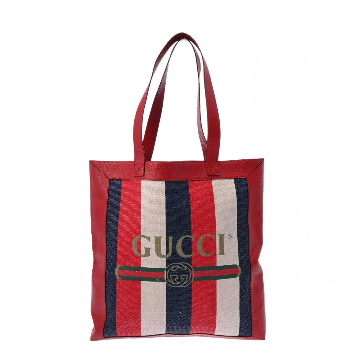 GUCCI グッチ ソーホーチェーントート トリコロール 523781 レディース レザー キャンバス トートバッグ Bランク 中古 