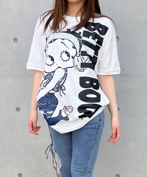 フロント＆バックプリントBETTTY BOOPビックTシャツ