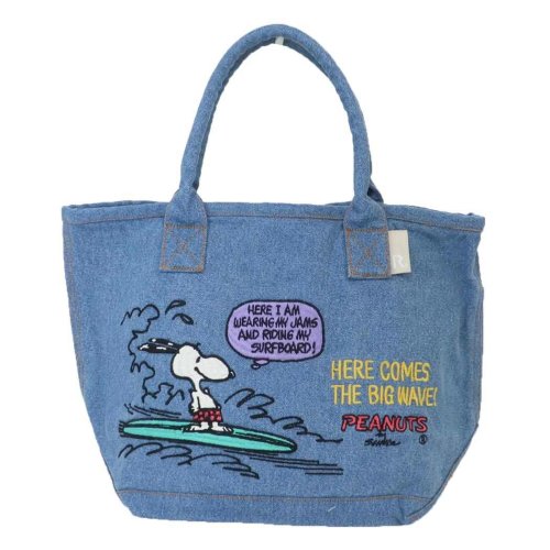 スヌーピー ランチバッグ IP Peanuts 9C DELIミニバッグ ウォッシュ加工 刺繍柄 BeacH ピーナッツ ルートート お弁当かばん かわいい キ