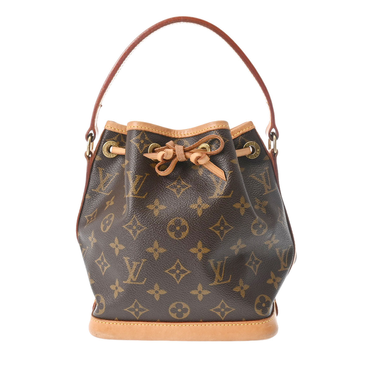 LOUIS VUITTON ルイヴィトン モノグラム ミニノエ  ブラウン M42227 レディース モノグラムキャンバス ハンドバッグ Bランク 中古 