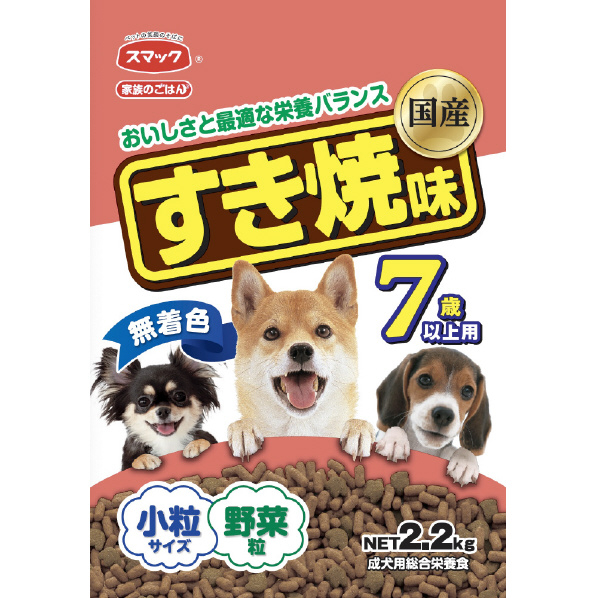 スマック 家族のごはん すき焼味 7歳以上用 2．2kg ｶｿﾞｸﾉｺﾞﾊﾝｽｷﾔｷｱｼﾞ7ｻｲ2.2KG