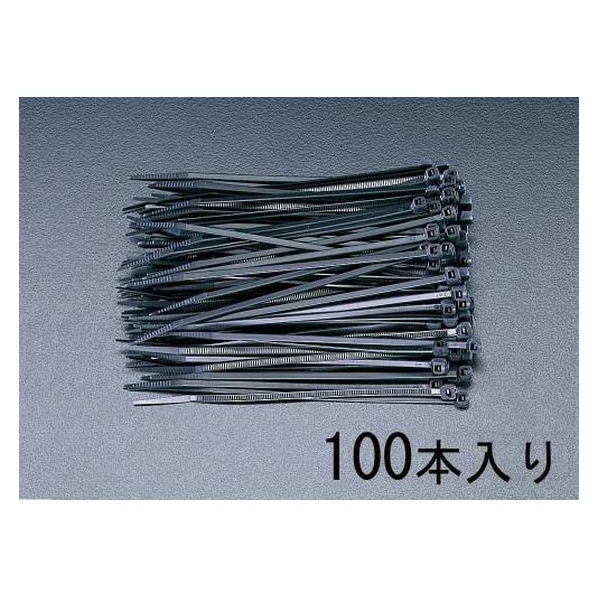 エスコ 結束バンド 耐候性 100本 150×3.6mm FCZ1131-EA475B-150