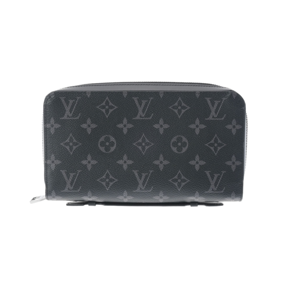 LOUIS VUITTON ルイヴィトン モノグラムエクリプス ジッピー XL 黒/グレー M61698 メンズ モノグラムエクリプスキャンバス 長財布 Aランク 中古 