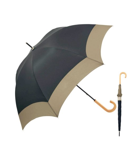 U－DAY 傘 日傘 長傘 メンズ レディース 軽量 ユーデイ 雨傘 手開き 晴雨兼用 シンプル UVカット RE:PET Bicolor D－636328