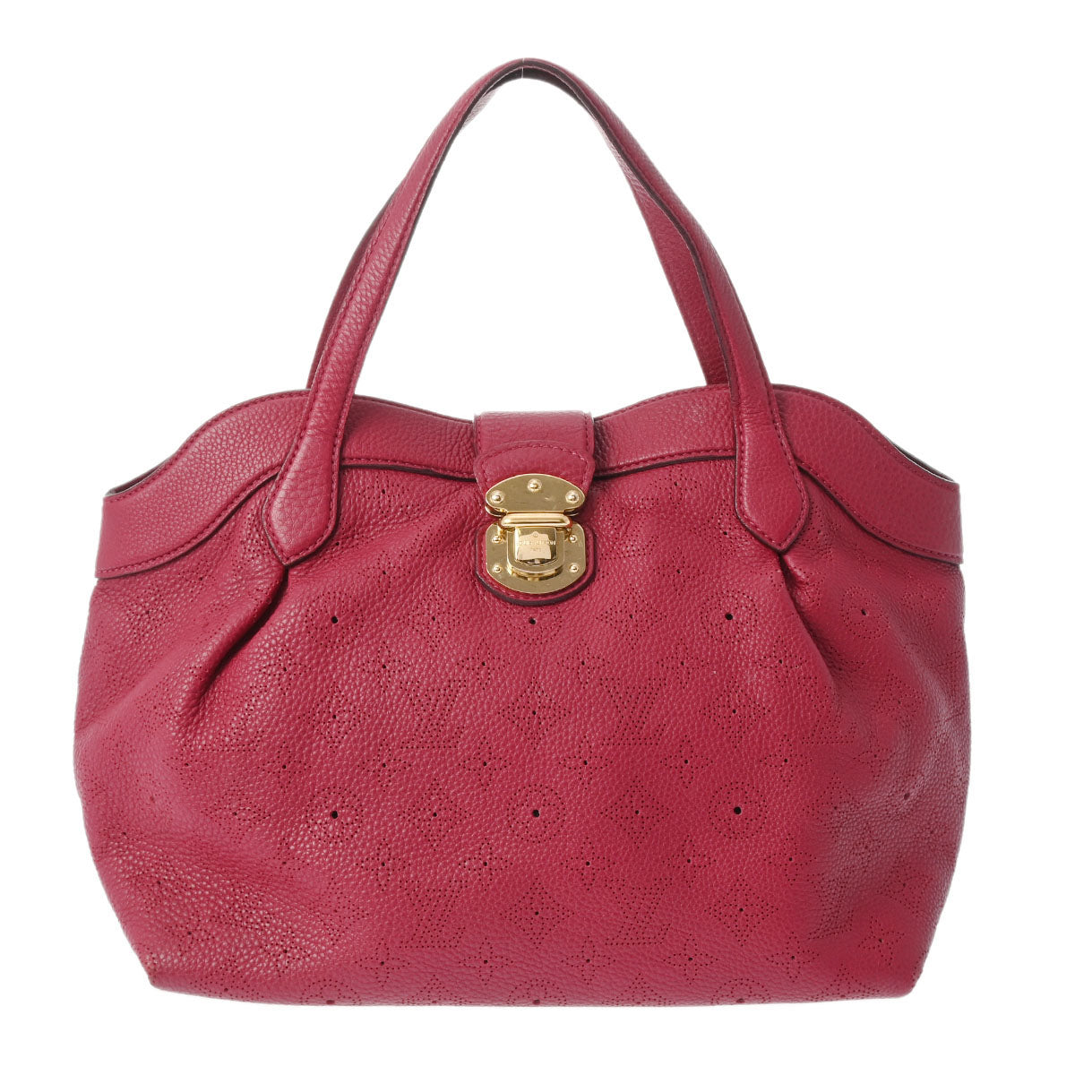 LOUIS VUITTON ルイヴィトン モノグラム マヒナ シールス PM グルナ M93817 レディース マヒナレザー ハンドバッグ Bランク 中古 