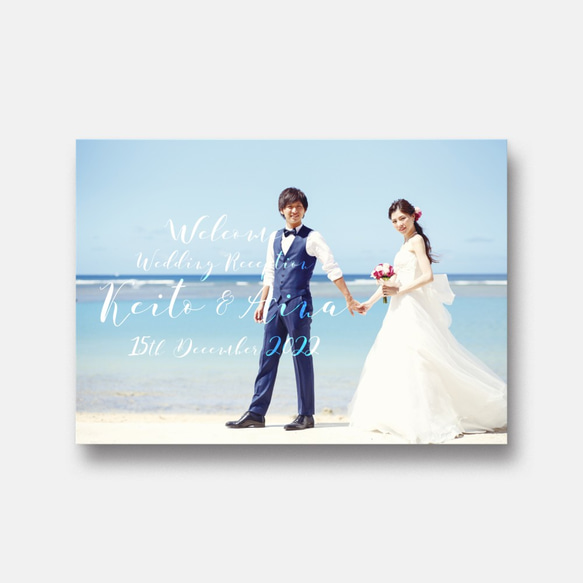 Photoウェルカムボード　TYPE F | 結婚式・ウェディング・受付